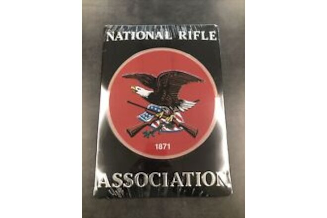 NRA Sign Freedom Eagle Guns Arms 3-D Cutout Retro USA Sign Display Ad 14”