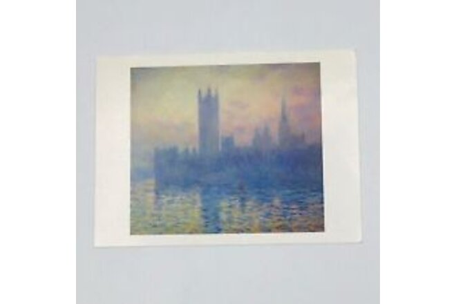 Claude Monet Postcard The House of Parliament Sunset National GalleryofArt 4”x6”