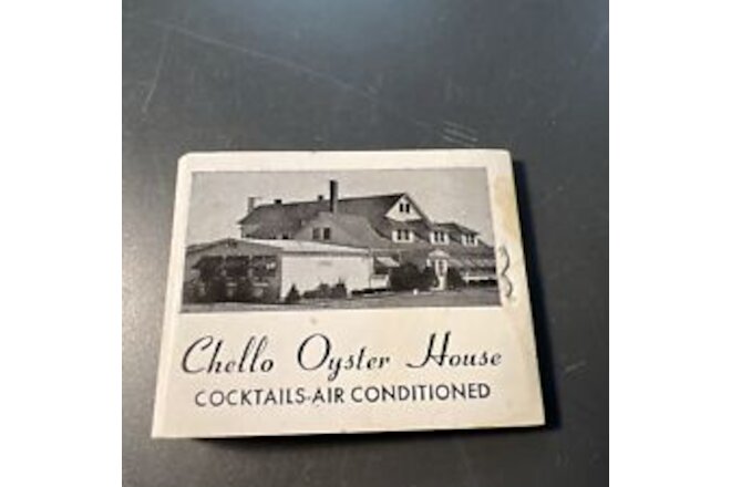Full Matchbook CHELLO OYSTER HOUSE GUILFORD CONNECTICUT