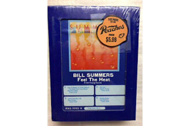 BILL SUMMERS FEEL THE HEAT 8 TRACK TAPE SEALED NOS NEW