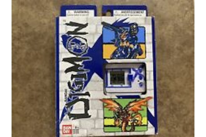 Bandai Digimon X Tamagotchi Virtual Pet Monster Digivice Blue And White