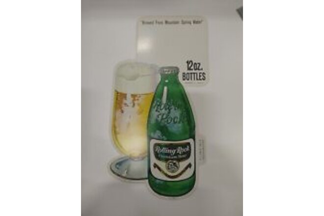 Rolling Rock Beer Sticker 12 Oz Bottle.1978 Nos.