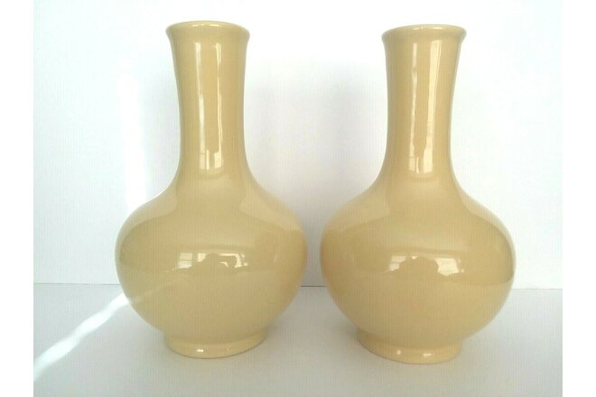 2 Vintage KOHLER Pottery Vases Used As TEST glaze  Sink Tub Toilet Genie bottle