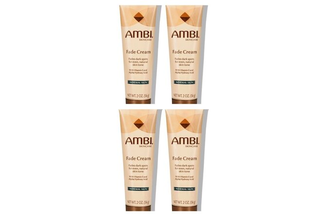 4-PACK NEW Ambi Fade Cream Normal Skin Lightener Dark Spot Bleacher 2oz EX12/23+