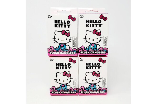 Hello Kitty Series 1 Plush Danglers : Lot of 4 Sealed Blind Boxes