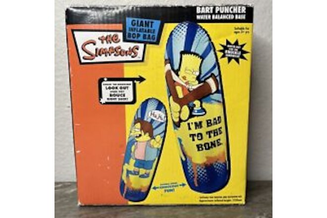 RARE Vintage Bart SIMPSONS Bart Puncher Inflatable 45” Bop Bag 2005 NEW