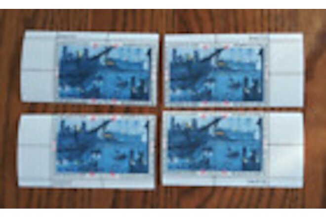 Boston Tea Party, 8¢ stamp, 4 Plate Blocks, Matching Set, Scott# 1480-1483, MNH