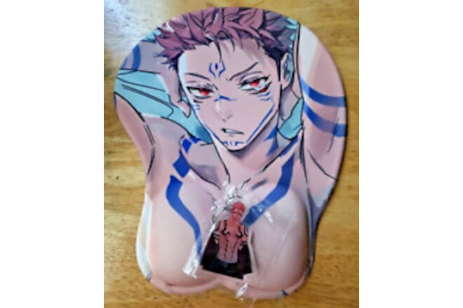 Unofficial Jujutsu Kaisen Anime Sukuna Sexy Fanservice 3D Mouse Pad & Keychain