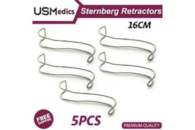 5 Pieces Dental Sternberg Cheek Lips Retractor Mouth Opener Laboratory Tools NEW