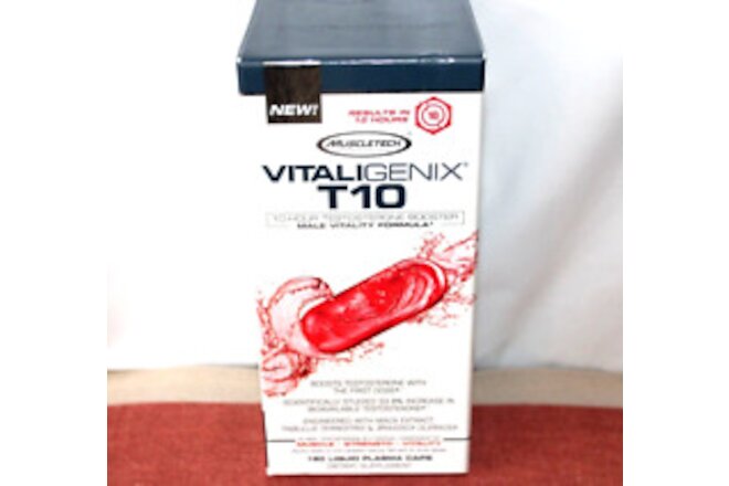 MuscleTech Vitaligenix T10  Test Booster Supplement 180 Caps 10/24        #50