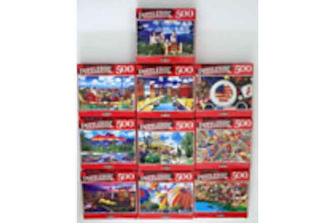 Jigsaw Puzzles 500 Pieces 10-Pack # 301 Hard 18 X 11 Puzzlebug