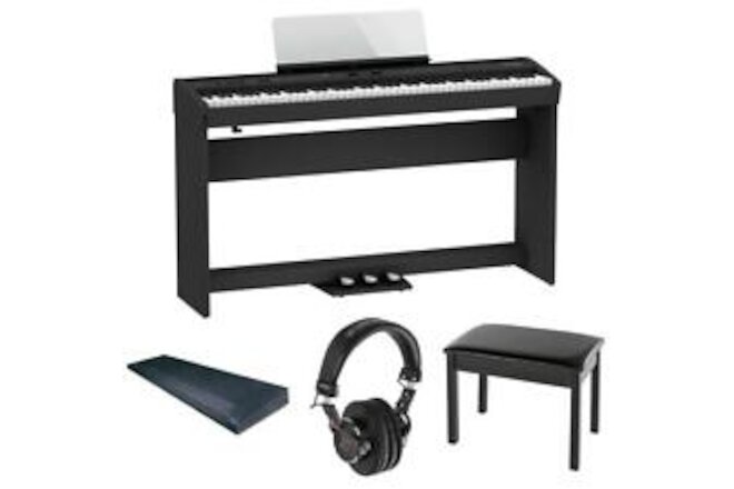 Roland FP-60X 88-Key Portable Digital Piano, Black with Stand, Pedal, Bench
