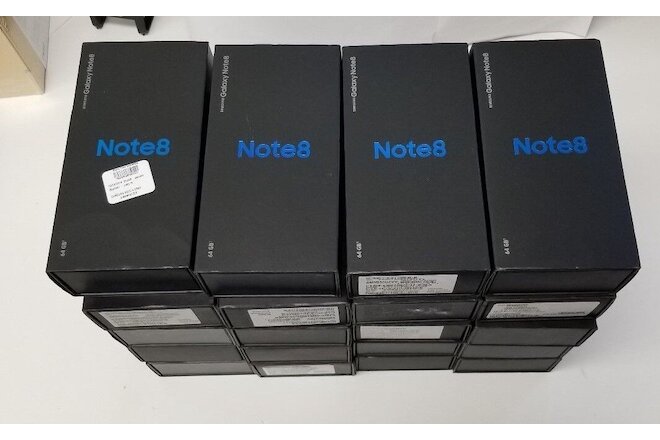 Note 8 Box Lot of 20 Original Samsung Galaxy OEM Boxes with Manuals Pin Sleeve