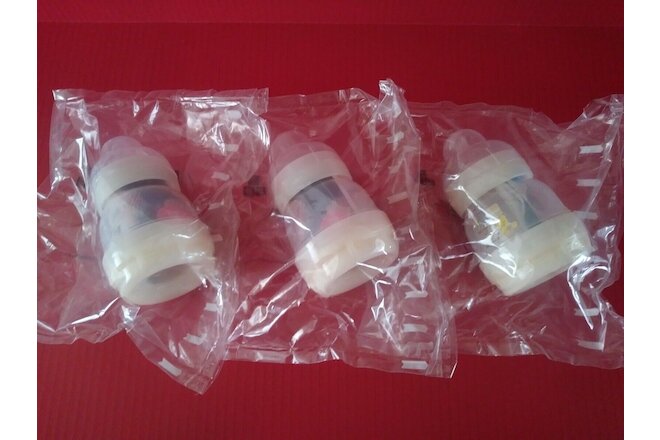 MAM - Anti-Colic Bottle 4oz New Born  Brand New  Pacifiers Included ( Lot of 3 )