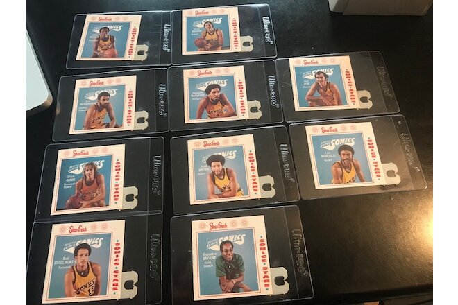1973 Supersonics Shur Fresh Near Complete Set w/o Bill Russell & Spencer Haywood
