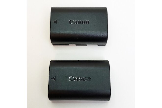 Lot 2 Genuine Canon LP-E6 Rechargeable Camera Batteries EOS 5D 6D 7D 60D 70D 80D