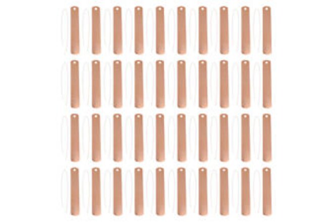 Happyyami 60pcs Copper Plant Tags for Gardening Plants (Rose Gold)-RK