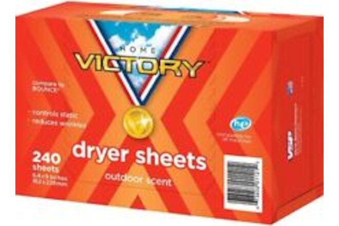 Dryer Sheets: Outdoor Scented Laundry Fabric Softener 240 Count (Pack of 1)