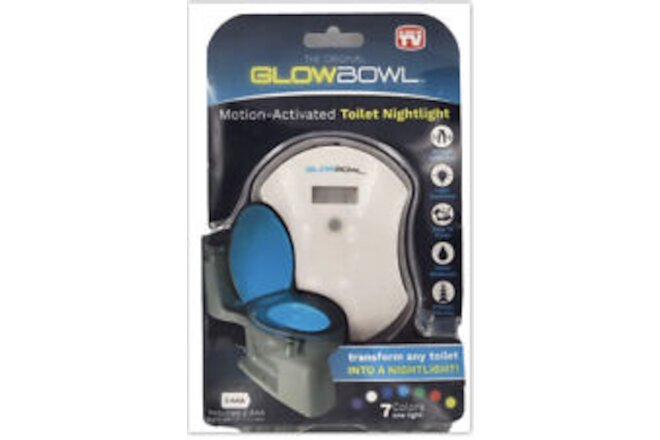 The Original Glowbowl 1 Light Motion Activated Toilet Nightlight With 7 Colors