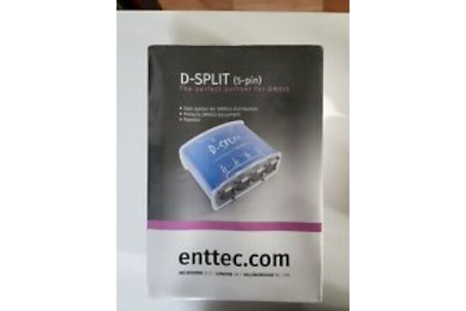 Enttec D-Split 70578 DMX 4 Port Isolated Splitter / Isolator (5 Pin)