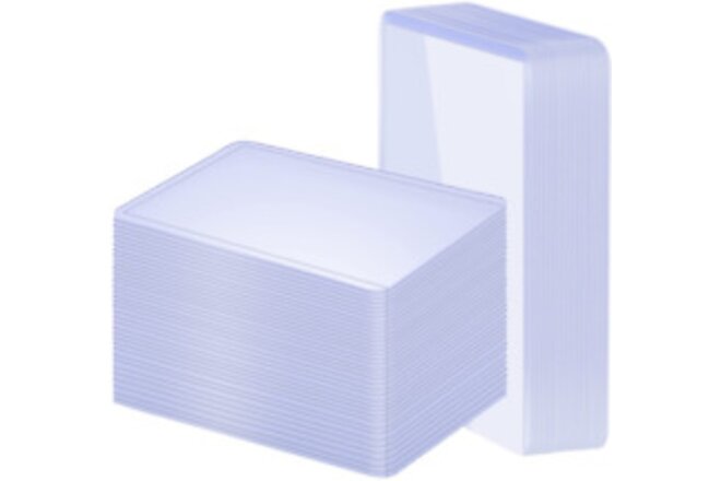100 Pack 3"x4" Hard Plastic Card Sleeves Top Loader Baseball Card Protector Card
