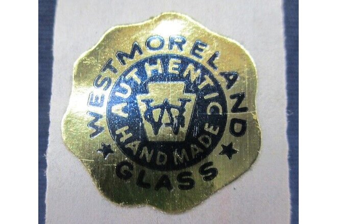 10 AUTHENTIC WESTMORELAND GLASS FOIL PRES-A-PLY LABELS 1960'S NEW OLD STOCK (7)
