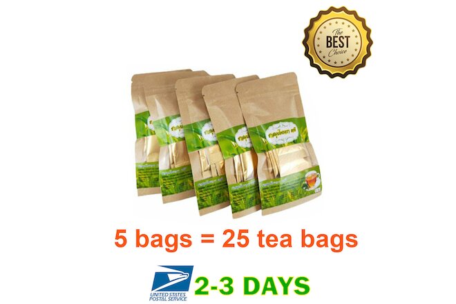 25 Sachet Tepee Tea Natural Organic Herbal Java Healthy Relief Pains Muscle Pain
