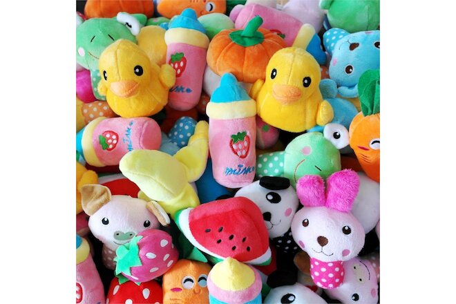 15X Lot Wholesale Dog Toy Pet Puppy Squeaky Toys Play for Fun Teacup Dog Yorkie