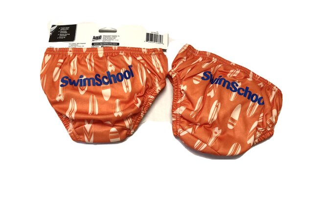 2 Swimschool Reusable Swim Diaper Level 1 18-22 lbs Swim School Baby New 2 Sets