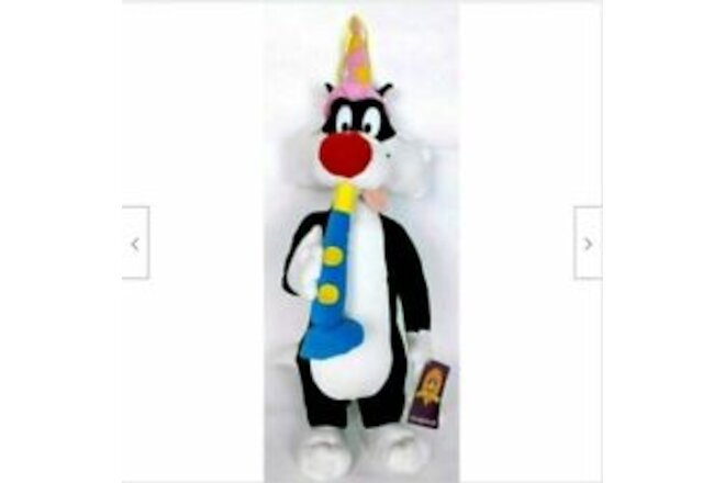 NWT Looney Tunes Sylvester Party New Years Plush Stuffed Animal 19"