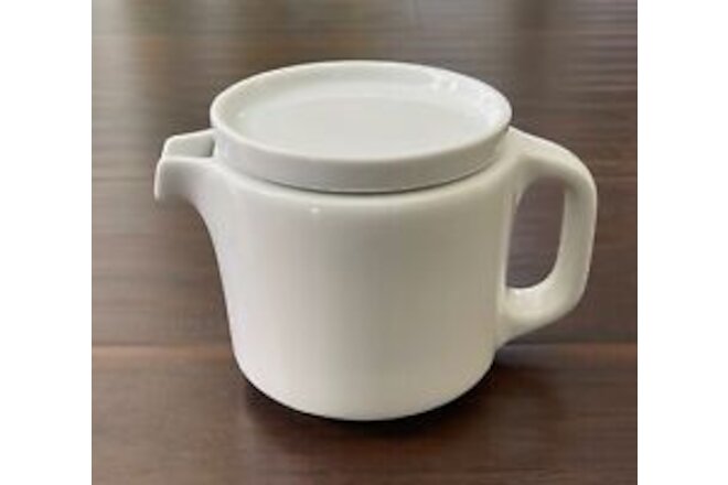 Vintage Thomas Mid Century Modern White Porcelain Teapot Made in Germany