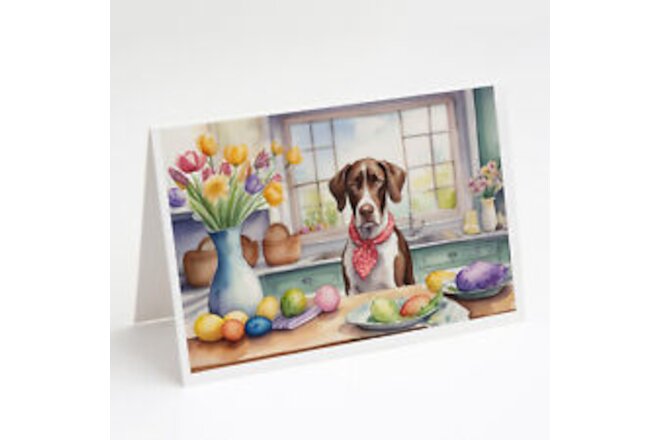 Decorating Easter Pointer Greeting Cards Envelopes Pack of 8 DAC6871GCA7P