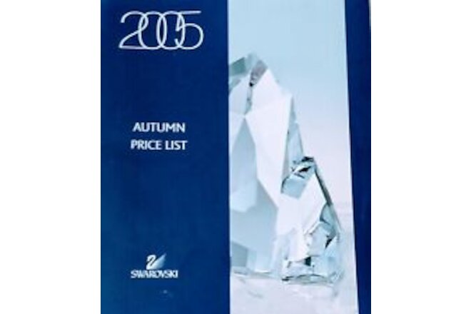 SWAROVSKI 2006 SILVER CRYSTAL XMASAutumn Winter PRICE LIST PIC'S•PRICES•RETIRING