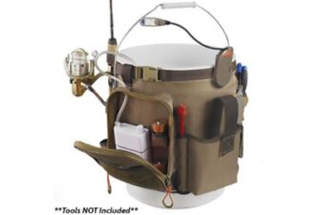Wild River 5 Gallon Bucket Organizer w/Light, Plier Holder & Retractable: WL3506
