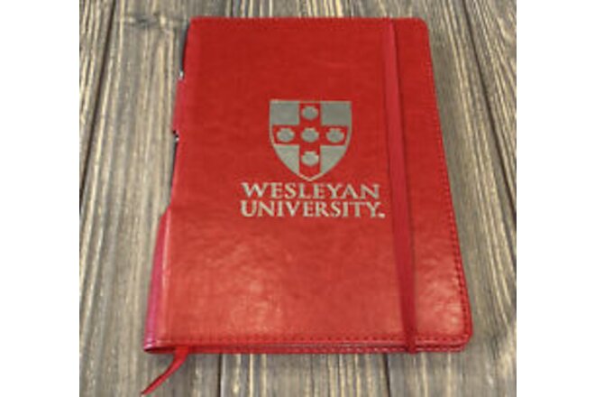 Spirit Products Wesleyan University Red Randolph Journal With Pen Gift College