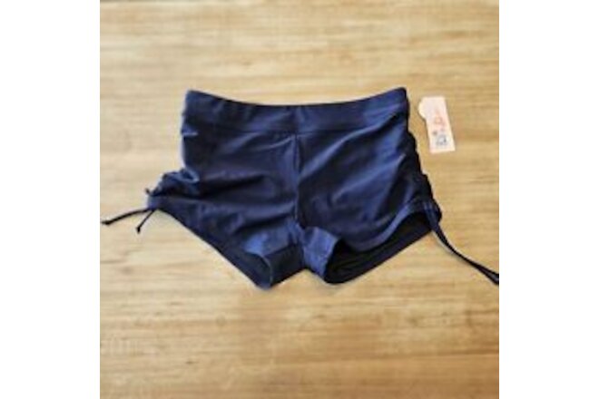 Attraco Sports Women Swim Shorts Drawstring Ruched Bottom W UPF 50+ Size Large