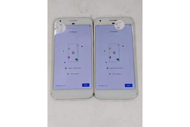 Google Pixel XL 2PW2100 Unlocked Fair Condition Check IMEI GL Lot of 2