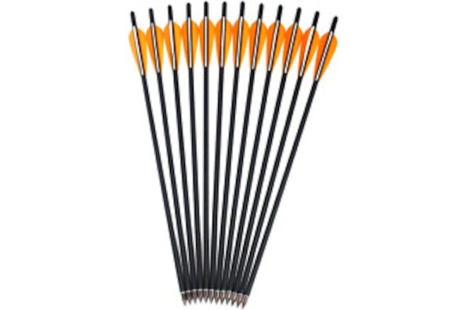 12 Pack Crossbow Bolts Carbon Arrows,16/18/20/22 Inch Hunting Archery Bio Crossb