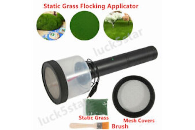 Static Grass Applicator Kit Electrostatic Flock Landscaping Flocking Machine usa