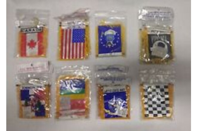 Mini Banner Hanging Flags  (Countries, Military etc)   16 Piece Assortment