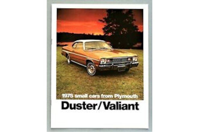MINT 1975 PLYMOUTH DUSTER & VALIANT SALES BROCHURE CATALOG ~ 16 PAGES