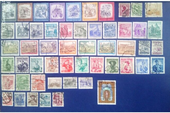 Austria Osterreich 53 lot stamps
