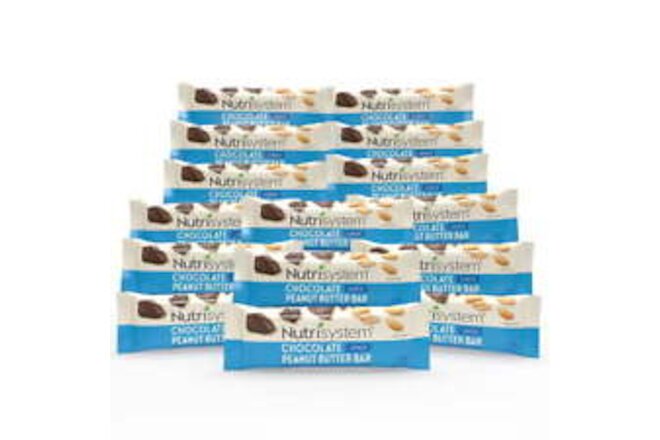 Nutrisystem Chocolate Peanut Butter Bar Pack for Weight Loss 15 Ct
