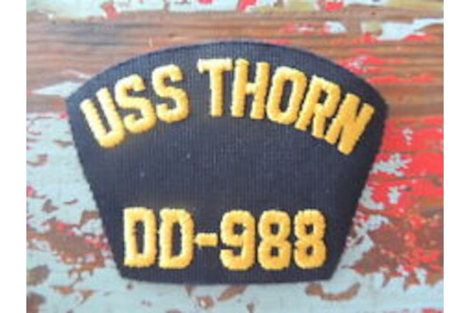 USS Thorn DD 988 Patch Military United States Navy Ship Destroyer
