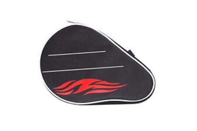 Table Tennis Racket Case, Ox Material Ping Pong Paddle Bat Bag With Balls Pou...