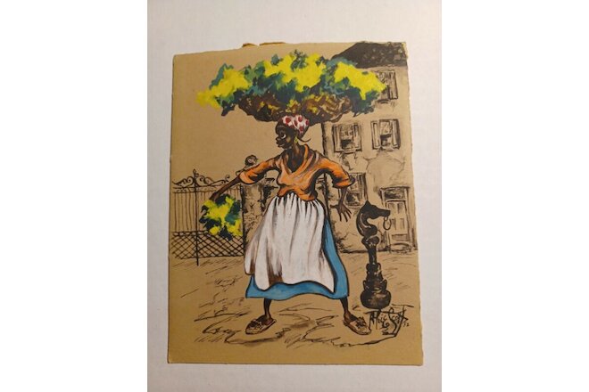 Alice Scott Gullah Flower Vendor1952 GC Awesome piece first 250 that's a Gift!!