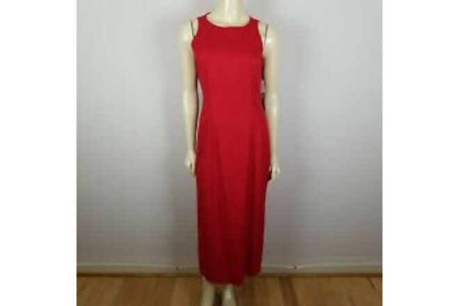 Vintage Jennifer Jeffries red long length open back formal red dress sz 6