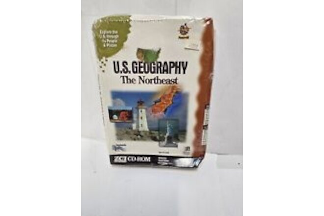 U.S. Geography: The Northeast PC Game CD-ROM Power CD ZCI Windows SEALED NEW