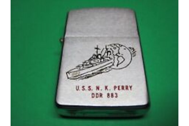 1958 ZIPPO Lighter U.S.S. N.K. Perry DDR 883