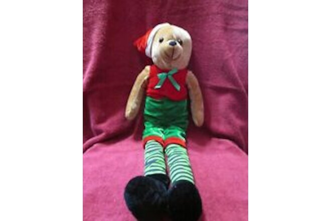 Goffa Intl' Christmas Bear Elf 23" NWOT